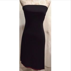 Express Evening Strapless Sheath Black Dress Sz 4